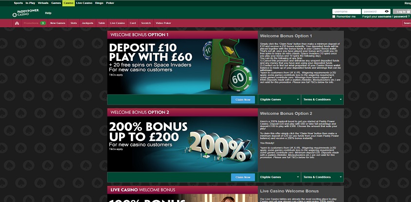 Paddy Power Online Casino
