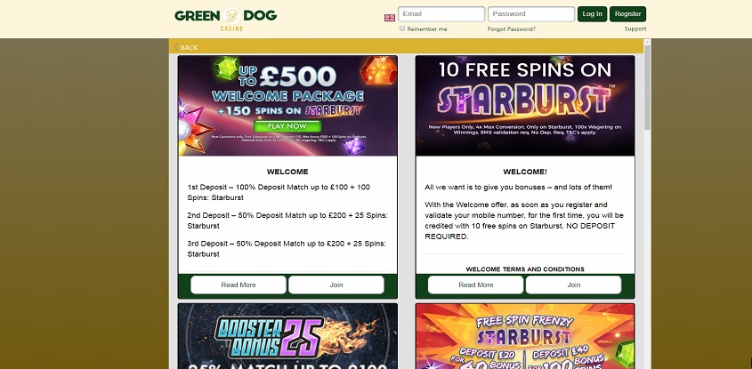 Green Dog Online Casino