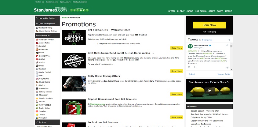 Stan James Online Casino