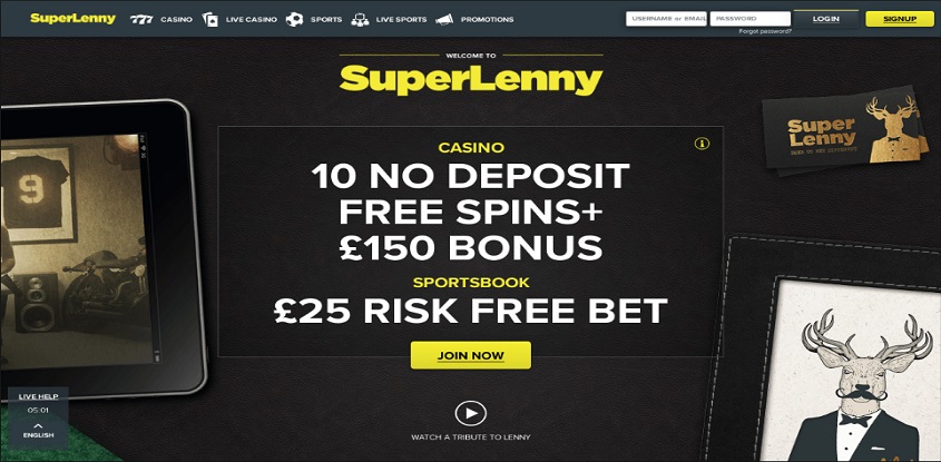 SuperLenny Online Casino
