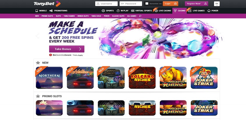 TonyBet Online Casino