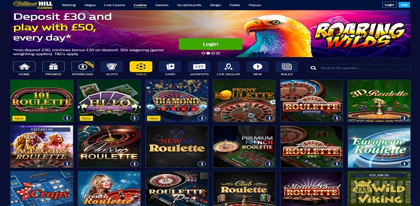 WilliamHill Casino online