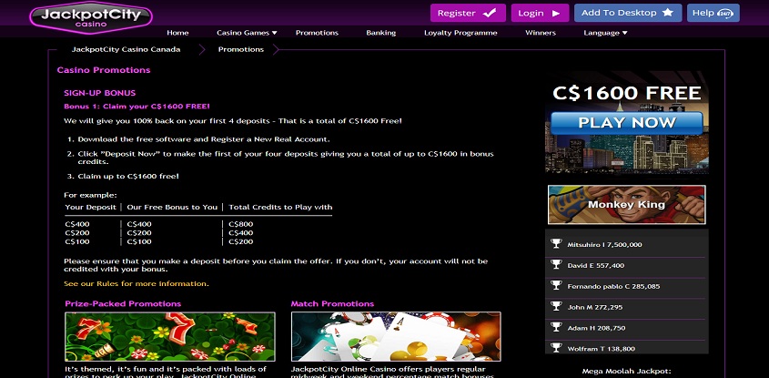 JackpotCity Online Casino