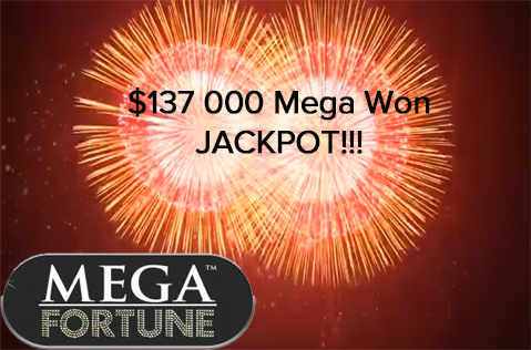 $137,400 Mega Fortune Dreams Jackpot Won